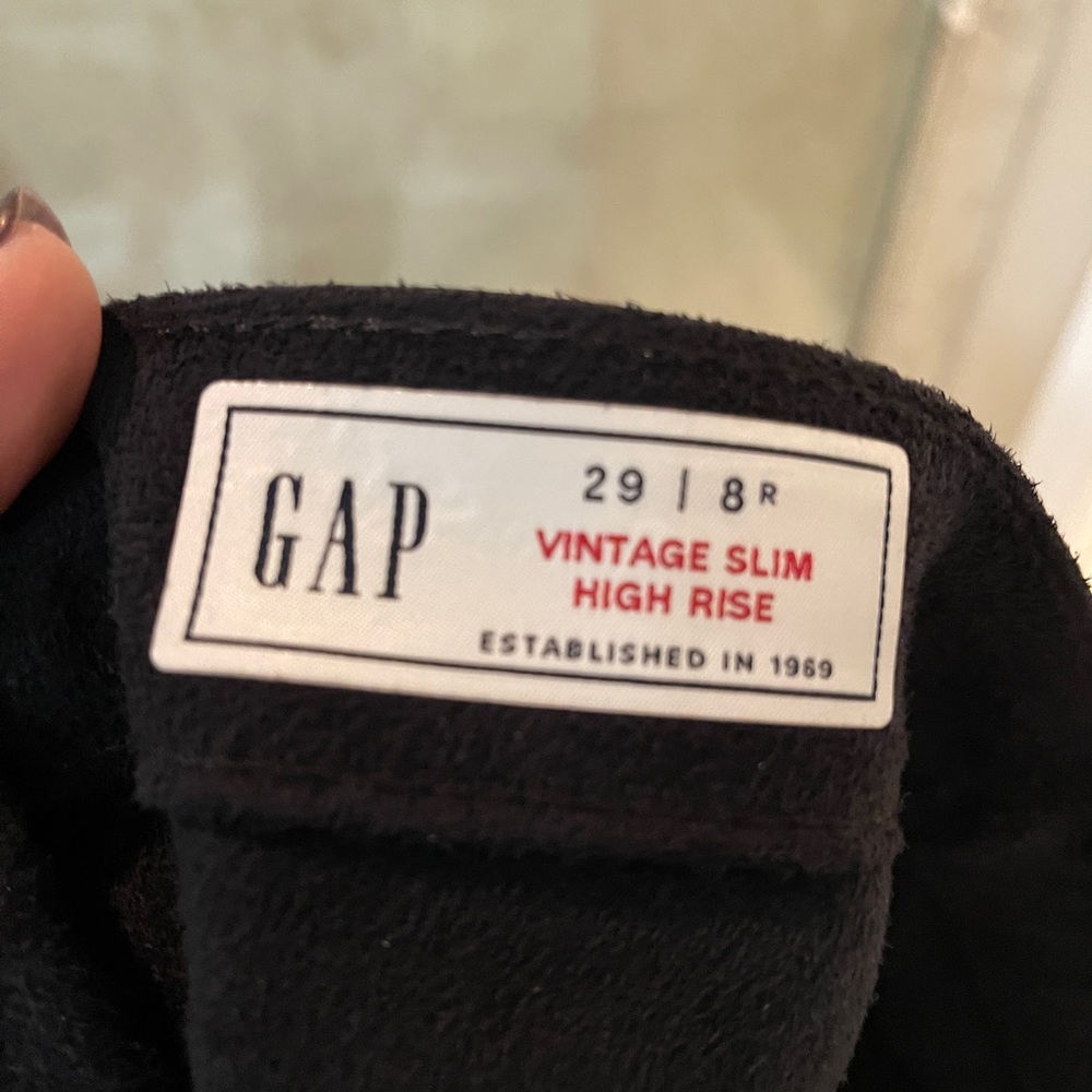 Gap Leather (pleather) vintage high waisted